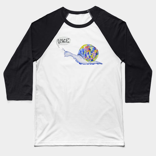 Space snail Baseball T-Shirt by Pastel.Punkk